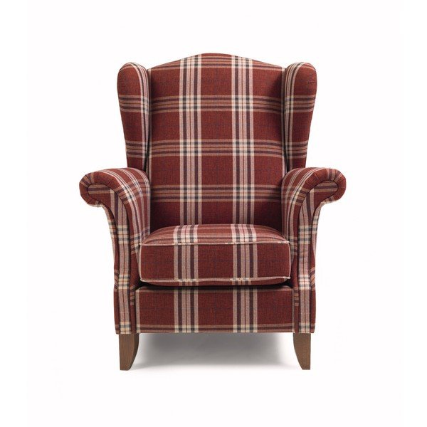 Poltrona rossa a quadri Max Winzer Verita-image-4