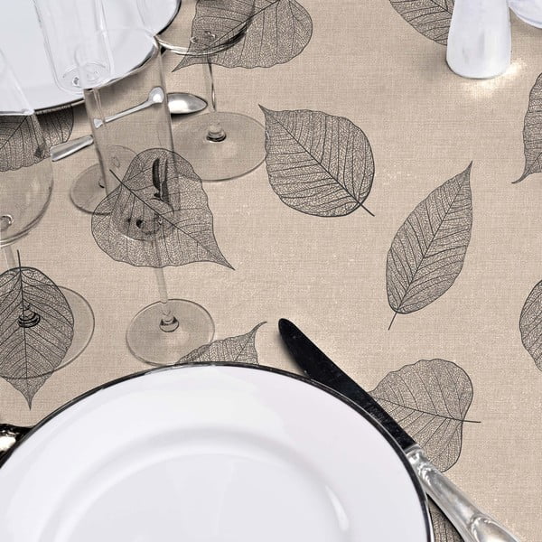 Tovaglia adatta per pulizia con panno umido ø 160 cm Feuillys – douceur d'intérieur-image-1