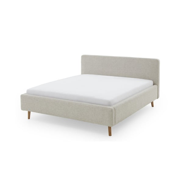 Letto matrimoniale imbottito beige 160x200 cm Mattis - Meise Möbel