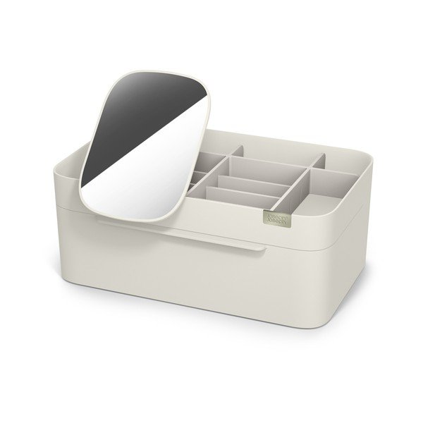 Organizer da bagno beige in plastica per cosmetici Viva – Joseph Joseph