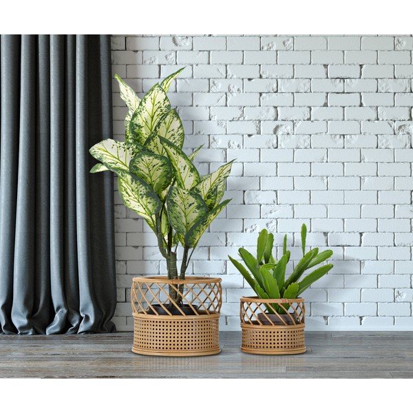 Set di coprivaso in metallo 2 pz ø 30 cm Panama – Mauro Ferretti-image-1