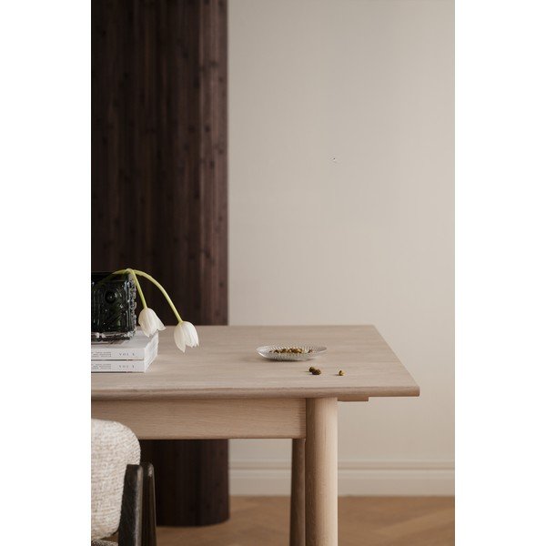 Tavolo da pranzo in rovere massiccio allungabile 90x205 cm Derrymore – Rowico-image-3
