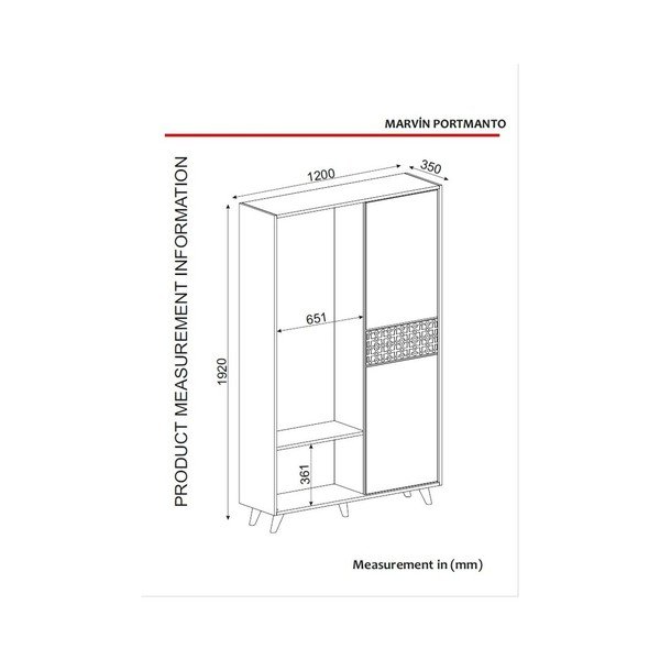 Armadio con specchio in legno di noce Ratto Marvin - Tera Home-image-3