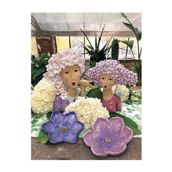 Vassoio decorativo in poliresina ø 26 cm Flora – Brandani-image-1