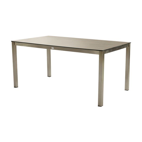 Tavolo da pranzo da giardino in acciaio inox ADDU Sienna - Garden Pleasure-image-1