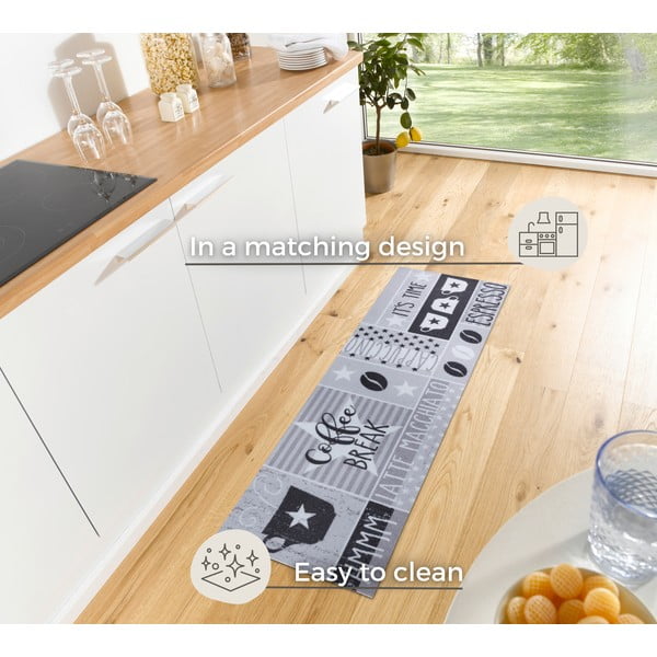 Tappeto grigio 50x150 cm Its Time for Espresso - Hanse Home-image-3