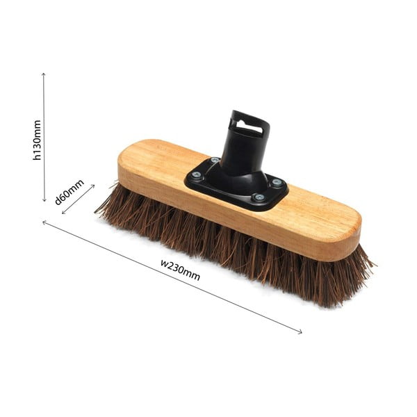 Testa di scopa con fibre di nylon Verniciata, 23 cm - Addis-image-1