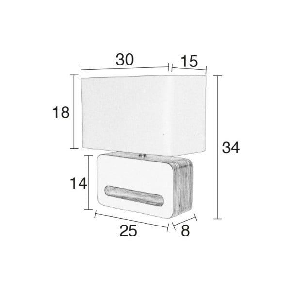 Černá stolní lampa Zuiver Wood-image-4