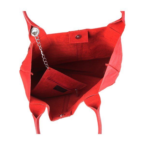 Borsa a mano in pelle rossa Moe - Chicca Borse-image-3