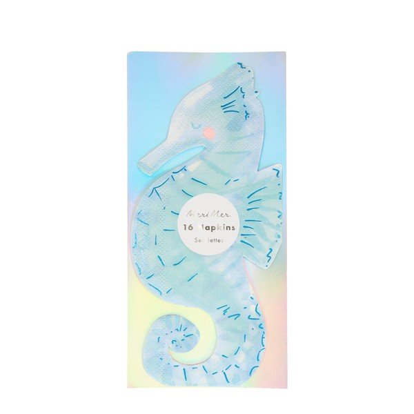 Tovaglioli di carta in set da 16 Seahorse - Meri Meri-image-2