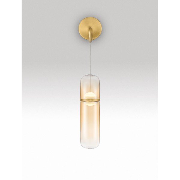 Lampada da parete LED dorata in vetro con intensità regolabile Norma – Nova Luce-image-4
