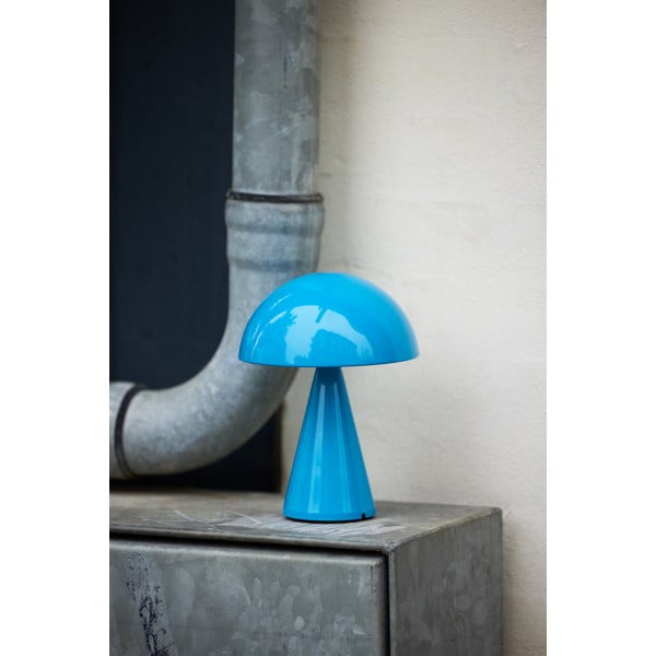 Lampada da tavolo dimmerabile a LED blu (altezza 20 cm) Mush - Hübsch-image-4