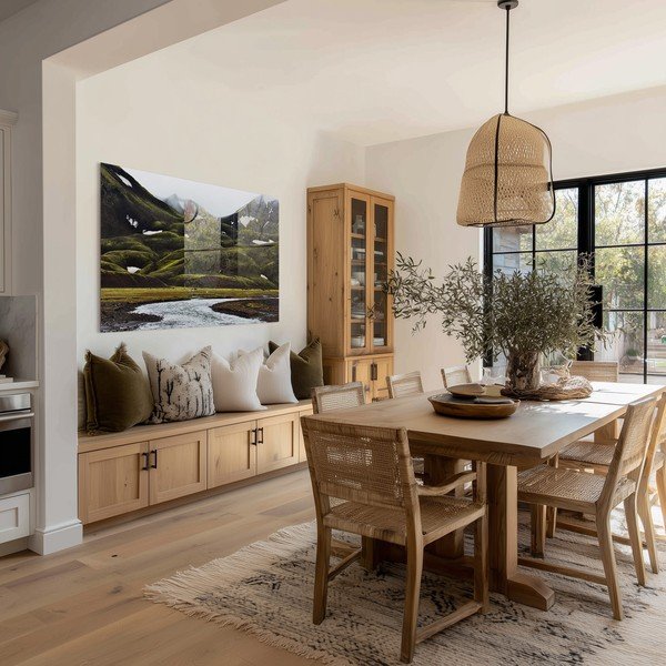 Dipinto dipinto su vetro 120x80 cm Fjallabak – Styler-image-2