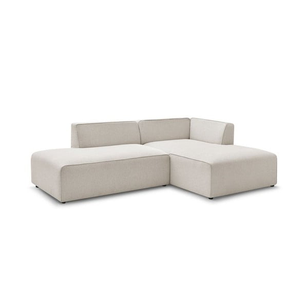 Divano angolare componibile beige (penisola a destra/a L) Megeve – Bobochic Paris-image-3