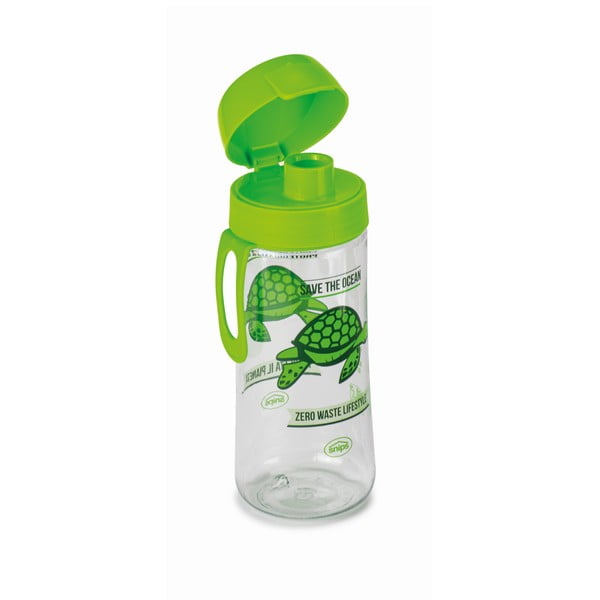 Borraccia verde Turtle, 500 ml Save the Ocean - Snips