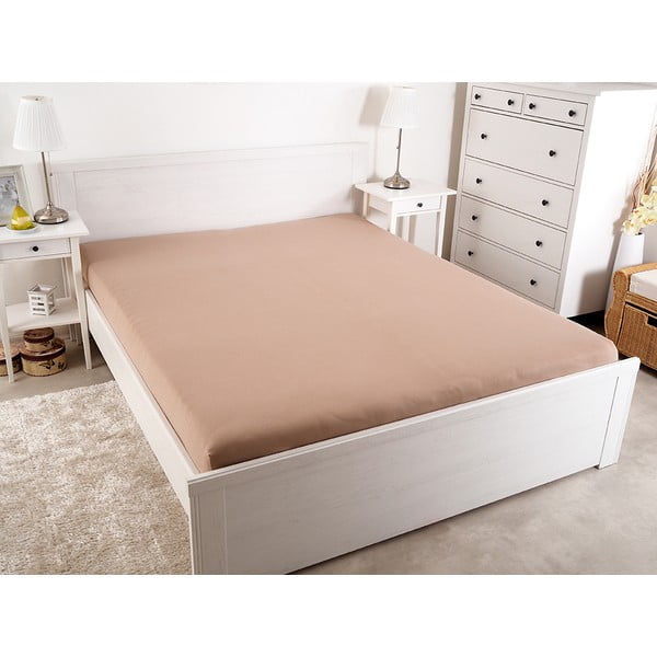 Lenzuolo elastico marrone 160x200 cm - B.E.S.-image-2