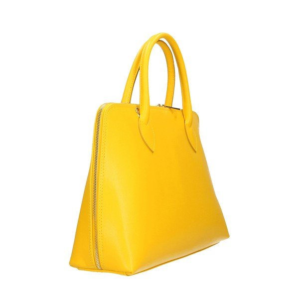 Borsa in pelle gialla Arancio - Chicca Borse-image-1