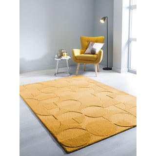 Tappeto in lana gialla 200x290 cm Gigi - Flair Rugs