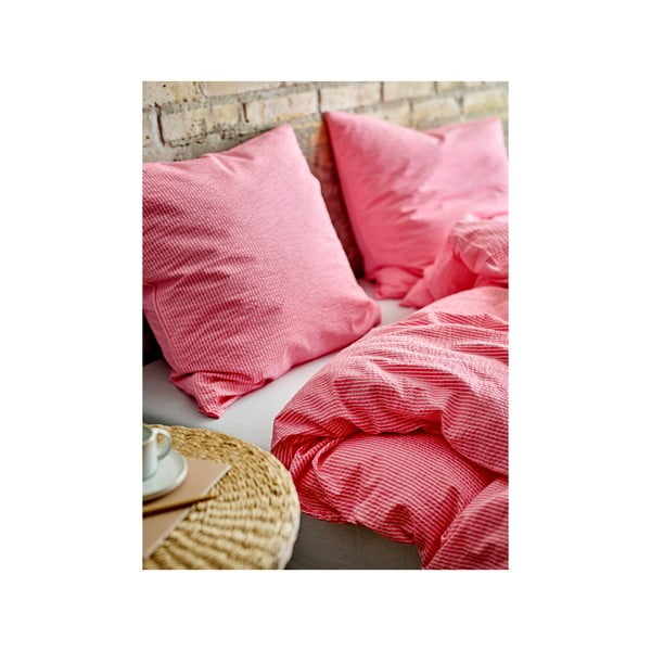 Set copripiumino e federa rosa in cotone per letto singolo 140x200 cm Cheerful – Södahl-image-1