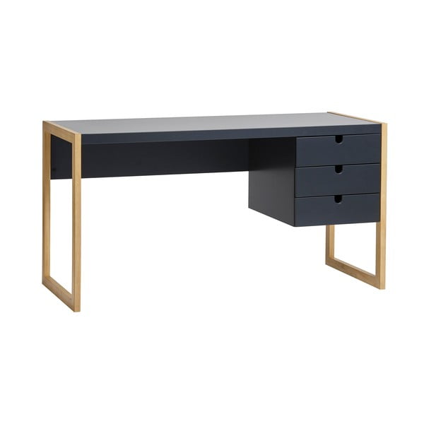 Tavolo da lavoro grigio antracite Quadrato, 140 x 75 cm - Marckeric-image-2