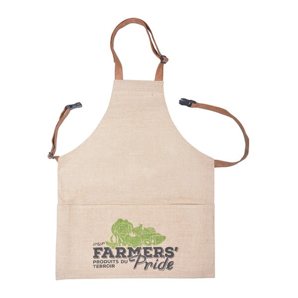 Béžová zahradnická zástěra Esschert Design Farmers