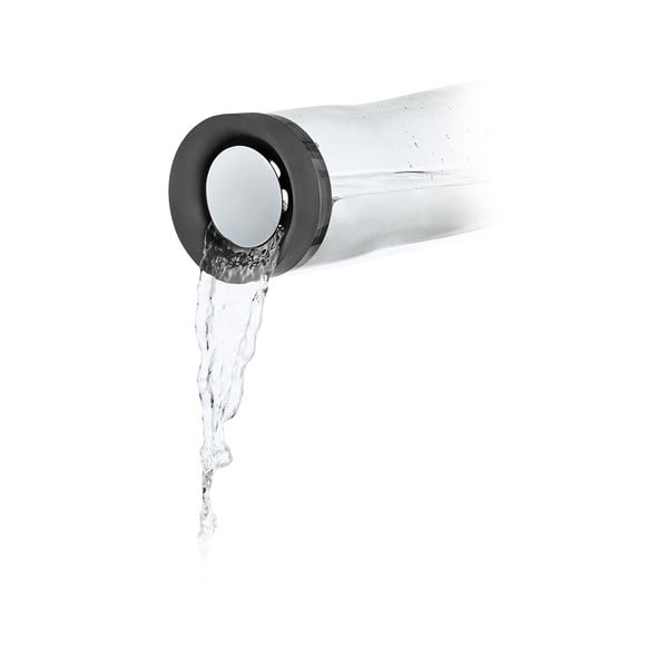 Caraffa per acqua con coperchio nero Splash, 1 l - Blomus-image-2