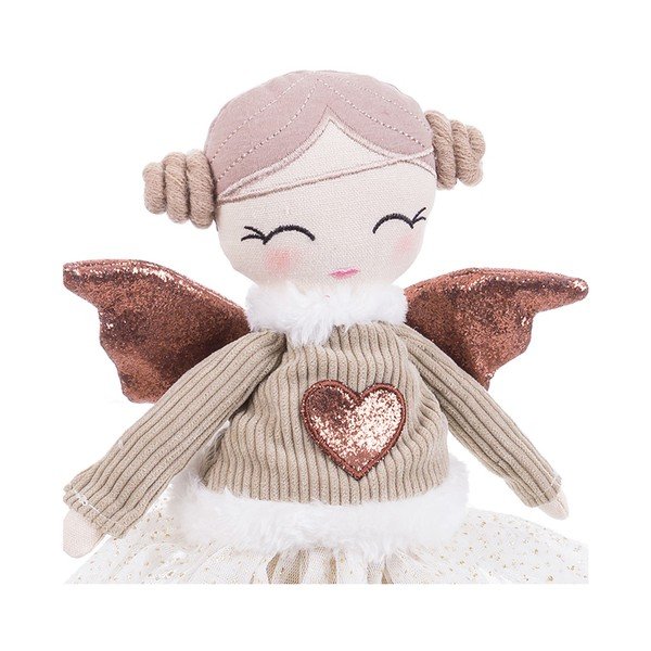 Statuetta natalizia in tessuto (altezza totale 42 cm) Angel Girl – Casa Selección-image-1