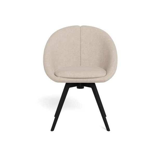 Set di sedie da pranzo beige imbottito girevole 2 pz Tenna – Actona-image-2