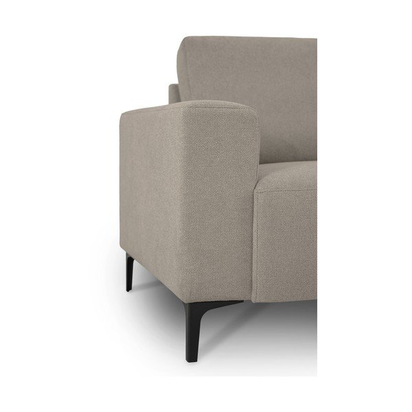 Divano angolare marrone chiaro (con penisola a destra/a L) con rivestimento in ciniglia Fabian – Scandic-image-4