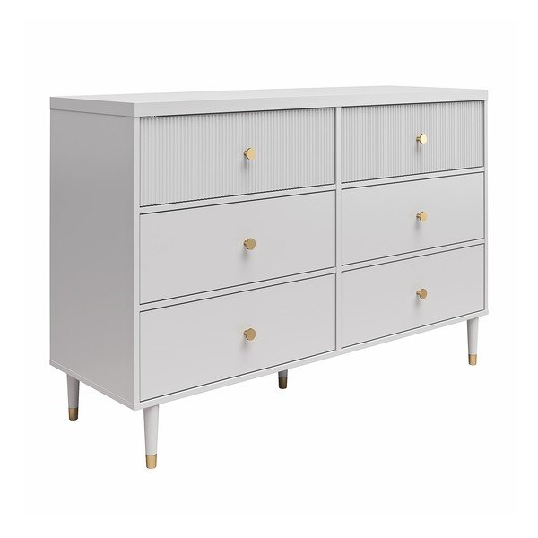 Cassettiera bassa grigia 138x93 cm Elizabeth - CosmoLiving by Cosmopolitan-image-2