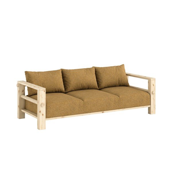 Divano giallo ocra 225 cm Bare – Karup