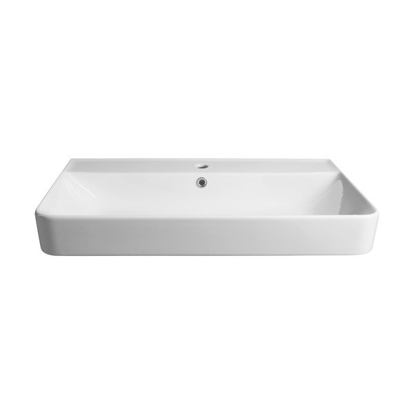 Lavabo bianco in ceramica 80x48 cm Gali – Sapho-image-2