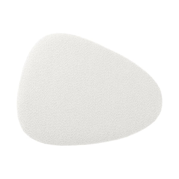 Sgabello in tessuto bouclé bianco Ada - Leitmotiv-image-3