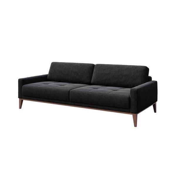 Divano trapuntato grigio antracite, 210 cm Musso - MESONICA-image-2