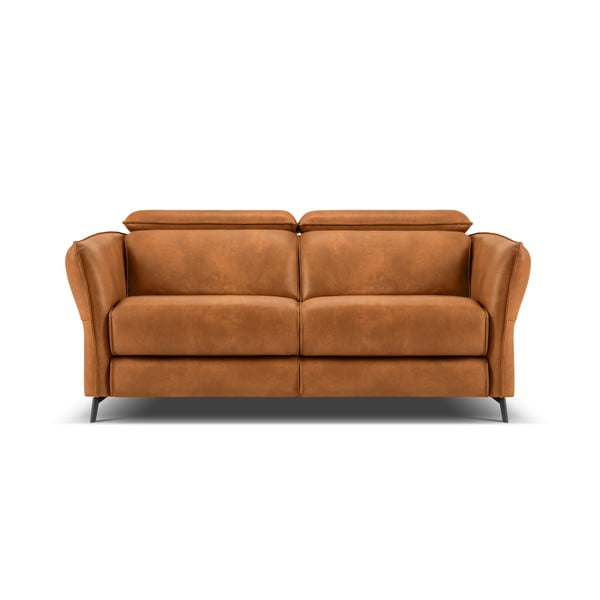 Divano in pelle marrone chiaro 103 cm Hubble - Windsor & Co Sofas