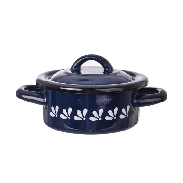 Coperchio smaltato blu , ⌀ 14 cm - Orion-image-2