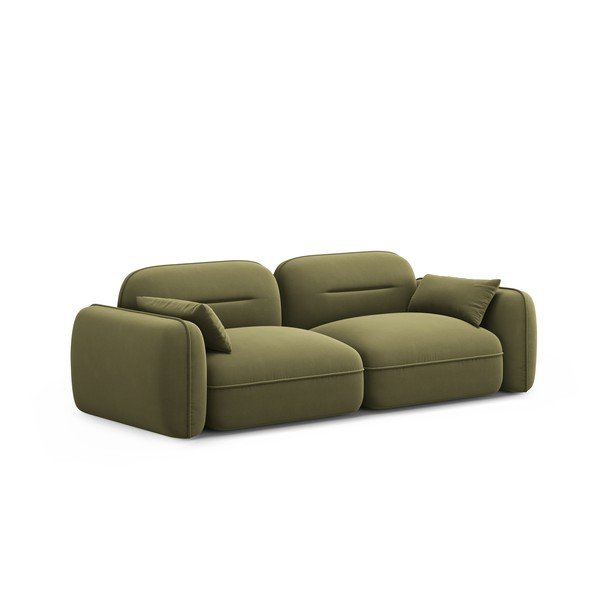 Divano in velluto verde 230 cm Audrey - Interieurs 86-image-2