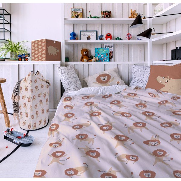 Biancheria da letto per bambini in cotone sateen , 100 x 130 cm In Africa - Butter Kings-image-1
