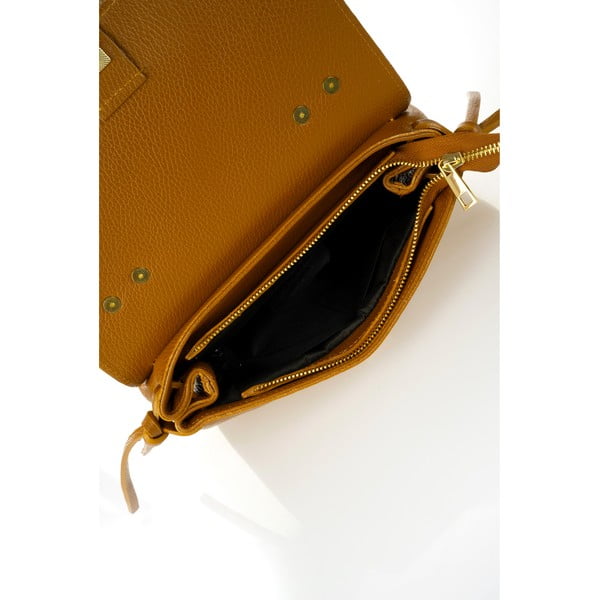 Borsa in pelle arancione Anna - Federica Bassi-image-1