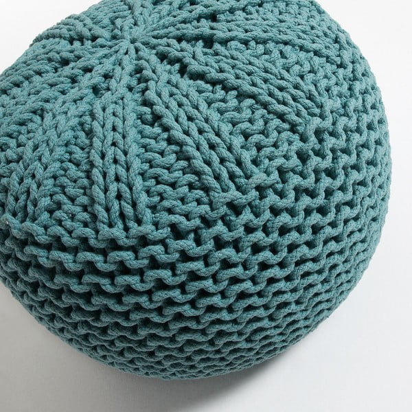 Pouf da divano turchese Shore - Kave Home-image-1