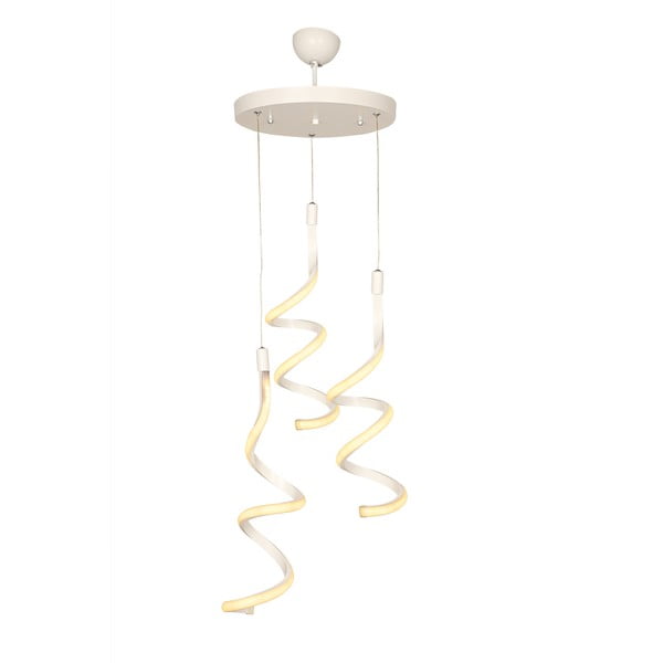 Lampadario LED bianco in metallo ø 30 cm Hilton – Squid Lighting