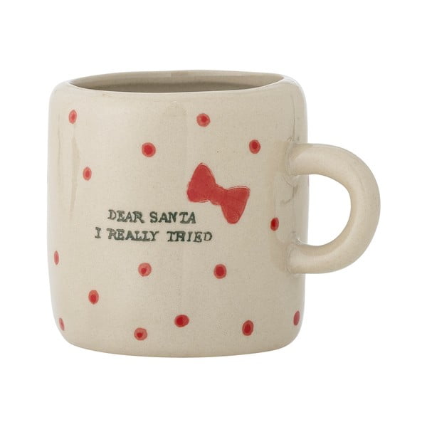 Tazza beige in gres a tema natalizio 250 ml Christy – Bloomingville