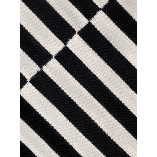 Passatoia bianca e nera in lana reversibile/tessuta a mano 80x200 cm Donna – Hanse Home-image-4