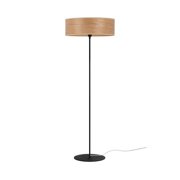 Lampada da terra in ciliegio impiallacciato TSURI XL, ø 45 cm Tsuri - Sotto Luce-image-1