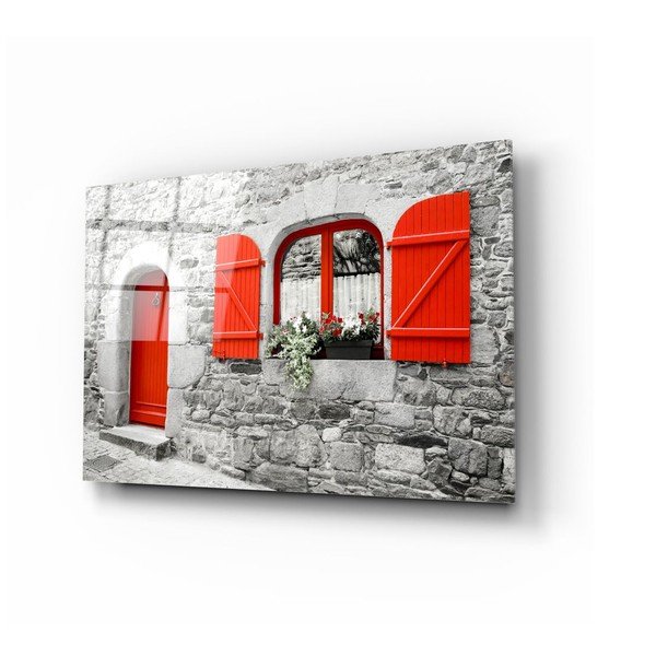 Verniciatura a vetro di porte e finestre rosse - Insigne