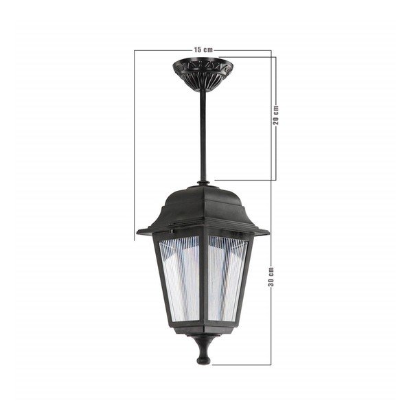 Apparecchio a sospensione nero per esterni Solange - Homemania Decor-image-3