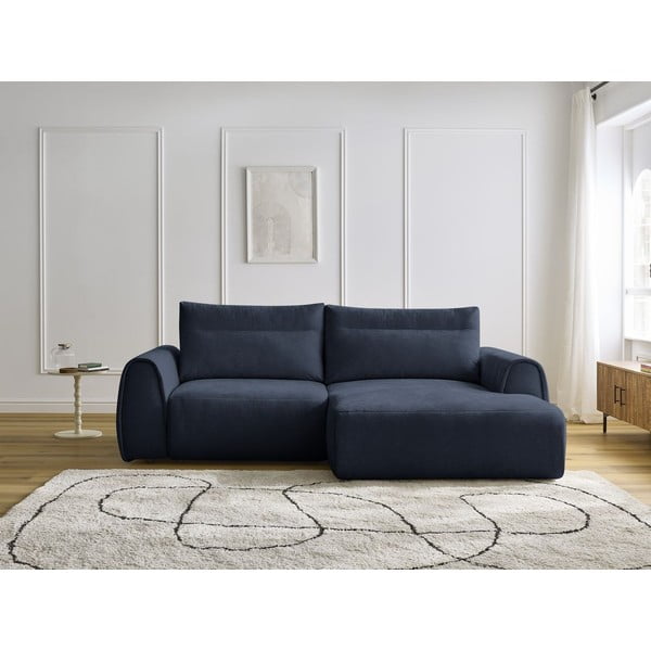 Divano angolare in blu scuro Aden – Bobochic Paris-image-1