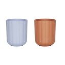 Tazze per bambini in set azzurre/marroni in plastica 2 pz Pullo – OYOY Mini