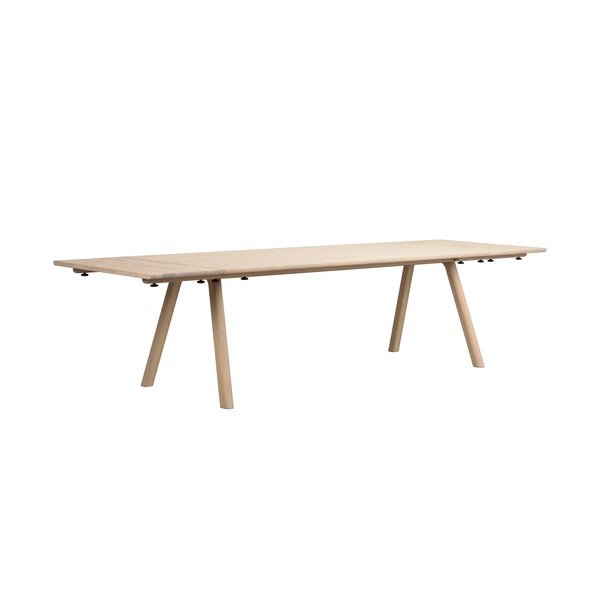 Piano d'appoggio aggiuntivo per tavolo da pranzo in rovere massiccio 95x45 cm Clapperton – Rowico-image-3