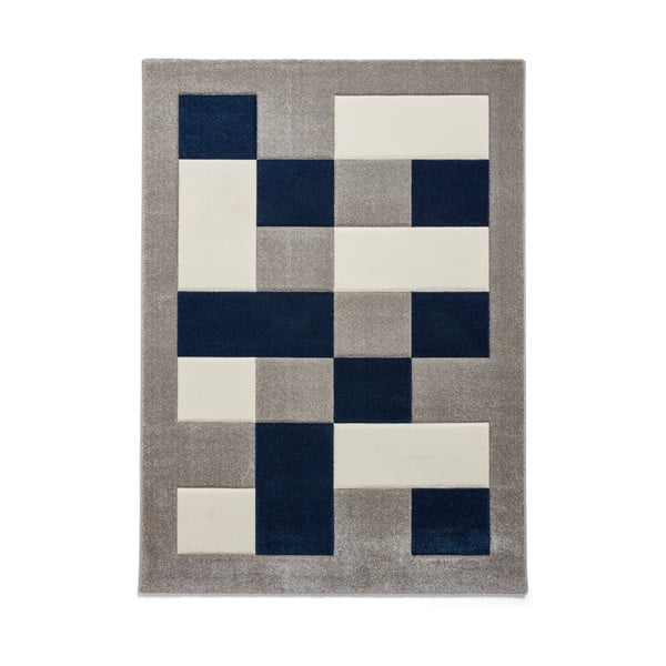 Runner blu-grigio , 60 x 230 cm Brooklyn - Think Rugs